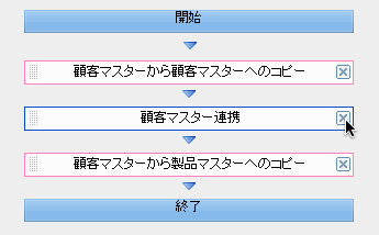 ジョブ削除ボタン
