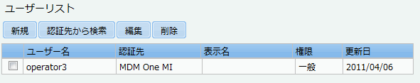 ユーザーリスト