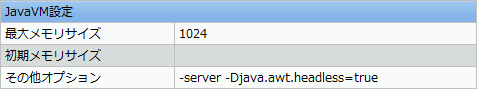 JavaVM設定